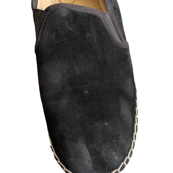 SAM EDELMAN Carrin Black Suede Platform Espadrilles Slip On Sandals 8 - Picture 7 of 11